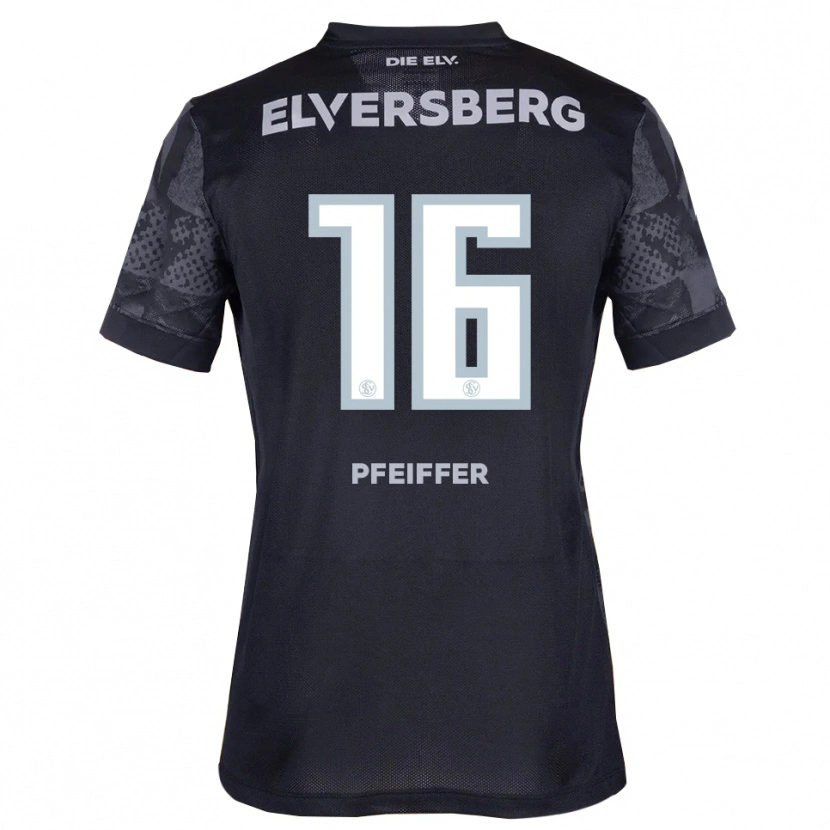 Danxen Herren Luca Pfeiffer #16 Schwarz Grau Auswärtstrikot Trikot 2025/26 T-Shirt Österreich