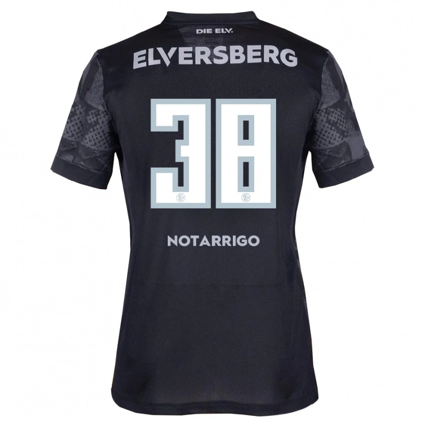Danxen Herren Tyler Notarrigo #38 Schwarz Grau Auswärtstrikot Trikot 2025/26 T-Shirt Österreich
