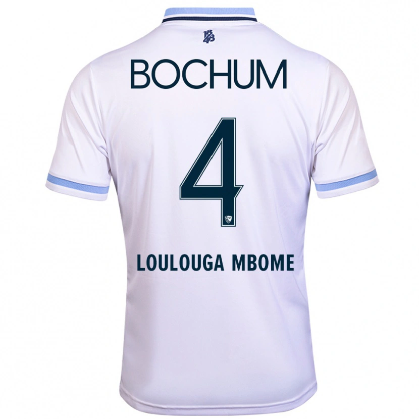 Danxen Herren Adrien Loulouga-Mbome #4 Weiß Himmelblau Auswärtstrikot Trikot 2025/26 T-Shirt Österreich