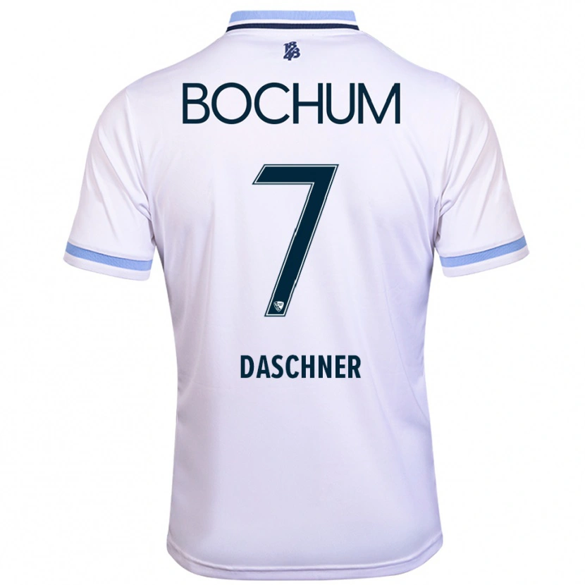 Danxen Herren Lukas Daschner #7 Weiß Himmelblau Auswärtstrikot Trikot 2025/26 T-Shirt Österreich