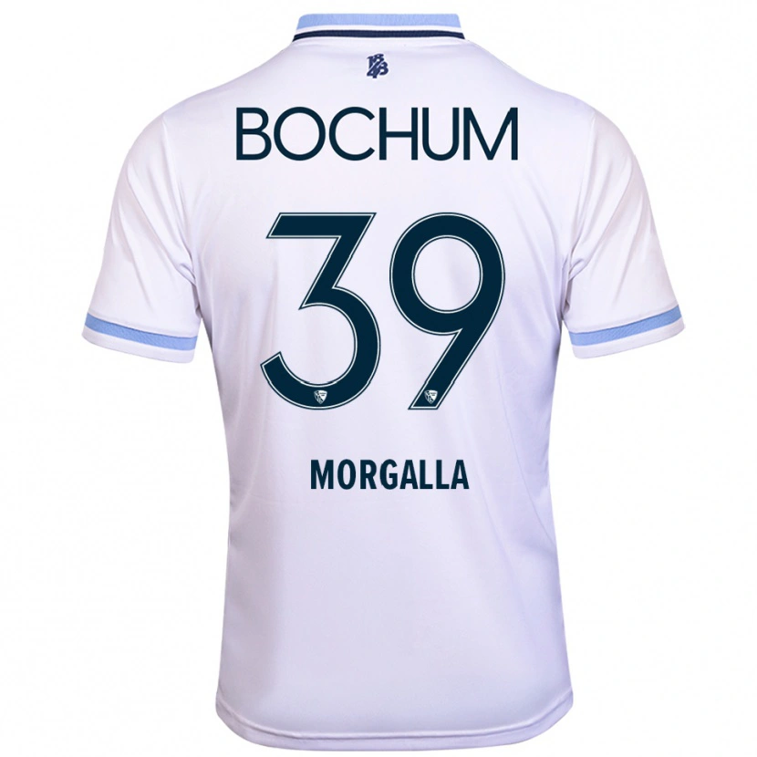 Danxen Herren Leandro Morgalla #39 Weiß Himmelblau Auswärtstrikot Trikot 2025/26 T-Shirt Österreich