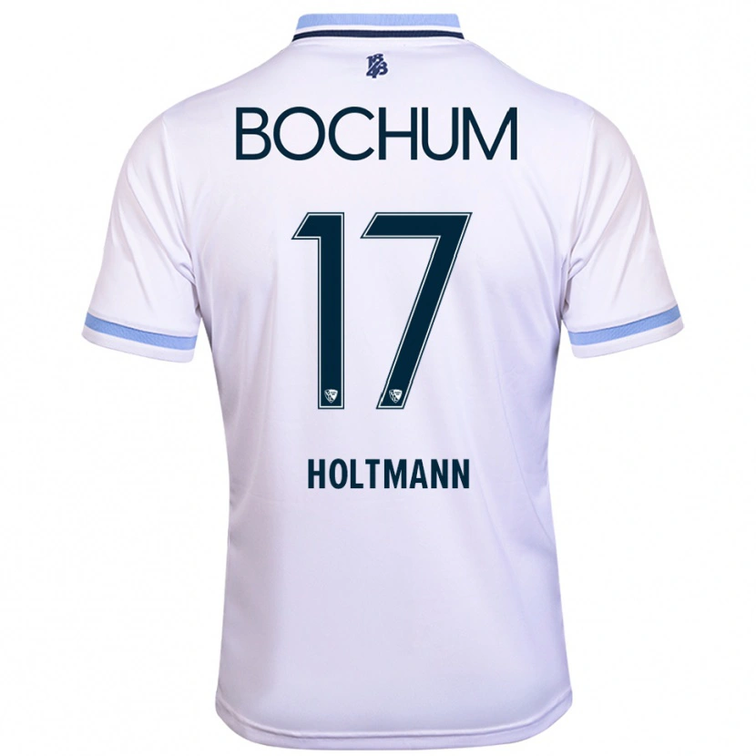 Danxen Herren Gerrit Holtmann #17 Weiß Himmelblau Auswärtstrikot Trikot 2025/26 T-Shirt Österreich