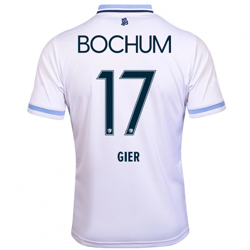 Danxen Herren Madeline Gier #17 Weiß Himmelblau Auswärtstrikot Trikot 2025/26 T-Shirt Österreich