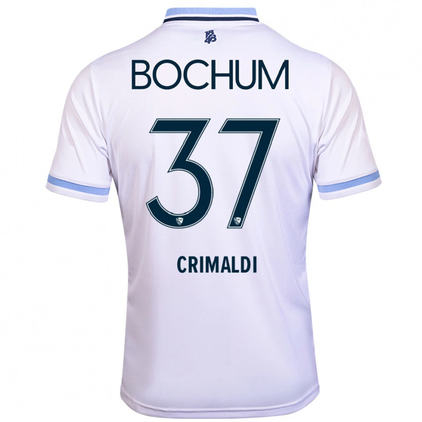 Danxen Herren Alessandro Crimaldi #37 Weiß Himmelblau Auswärtstrikot Trikot 2025/26 T-Shirt Österreich