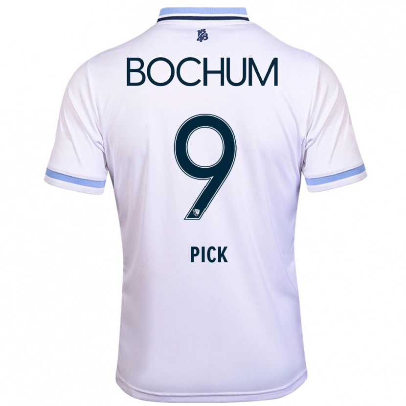 Danxen Herren Luis Pick #9 Weiß Himmelblau Auswärtstrikot Trikot 2025/26 T-Shirt Österreich