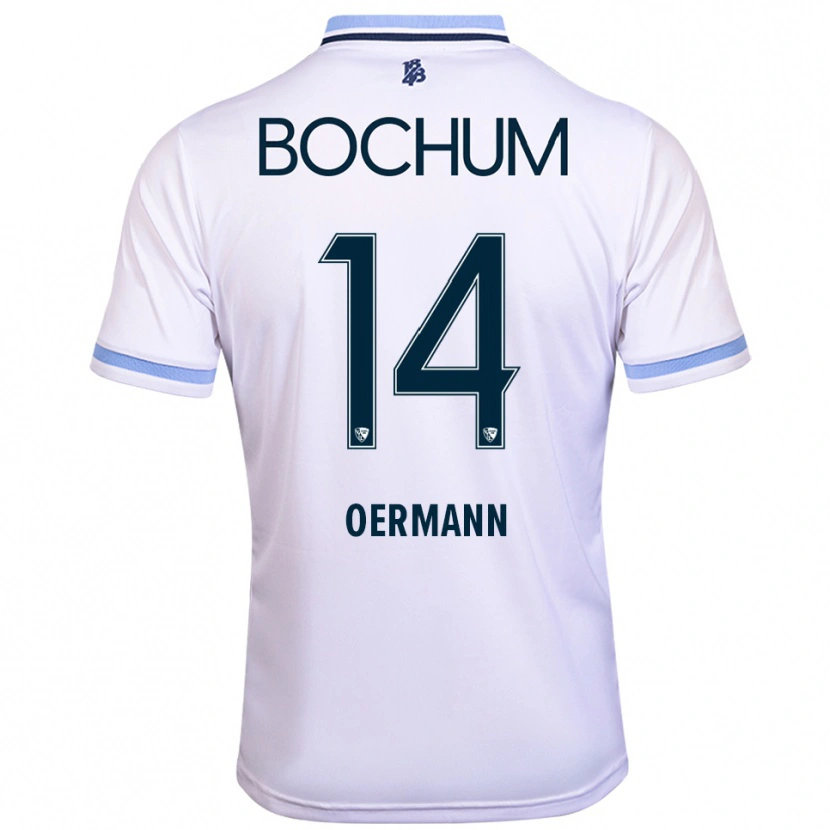Danxen Herren Tim Oermann #14 Weiß Himmelblau Auswärtstrikot Trikot 2025/26 T-Shirt Österreich