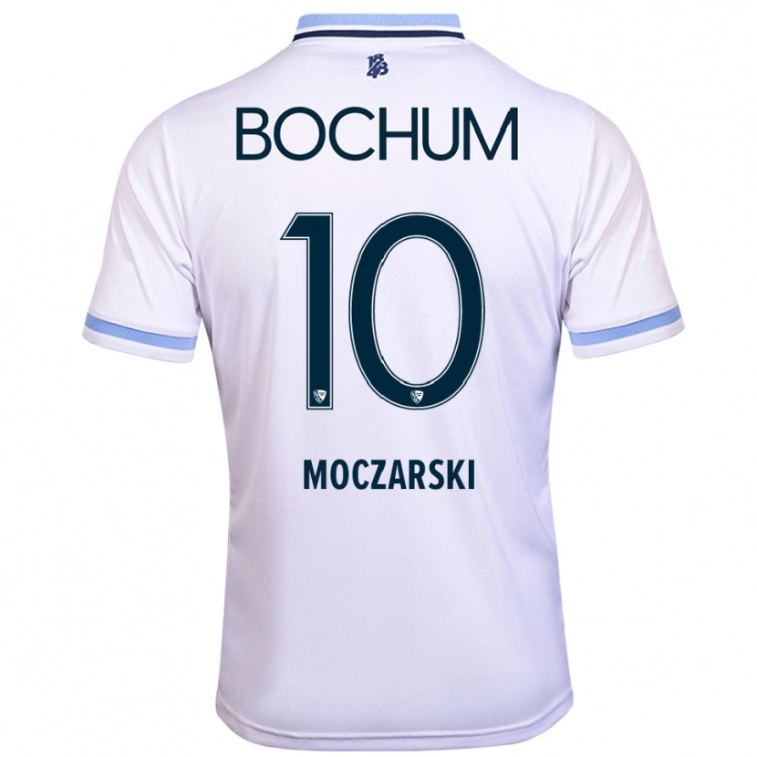 Danxen Herren Anna Moczarski #10 Weiß Himmelblau Auswärtstrikot Trikot 2025/26 T-Shirt Österreich