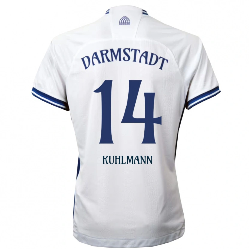 Danxen Herren Marcel Kuhlmann #14 Weiß Blau Auswärtstrikot Trikot 2025/26 T-Shirt Österreich