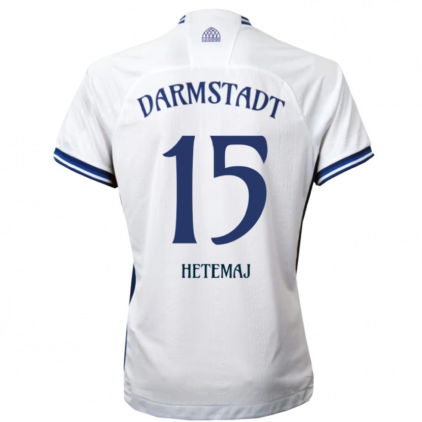 Danxen Herren Gentrit Hetemaj #15 Weiß Blau Auswärtstrikot Trikot 2025/26 T-Shirt Österreich