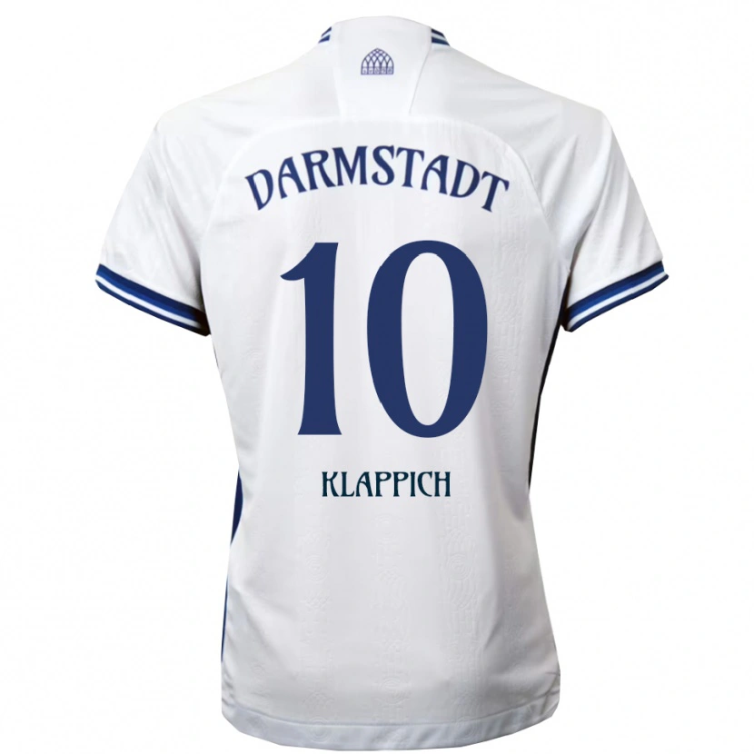 Danxen Herren Luis Klappich #10 Weiß Blau Auswärtstrikot Trikot 2025/26 T-Shirt Österreich