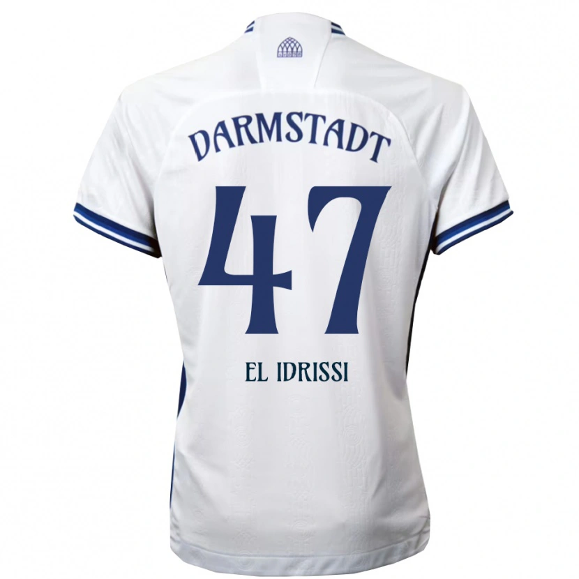 Danxen Herren Othmane El Idrissi #47 Weiß Blau Auswärtstrikot Trikot 2025/26 T-Shirt Österreich
