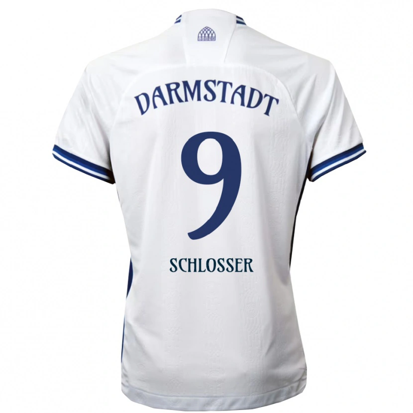 Danxen Herren Mika Schlosser #9 Weiß Blau Auswärtstrikot Trikot 2025/26 T-Shirt Österreich