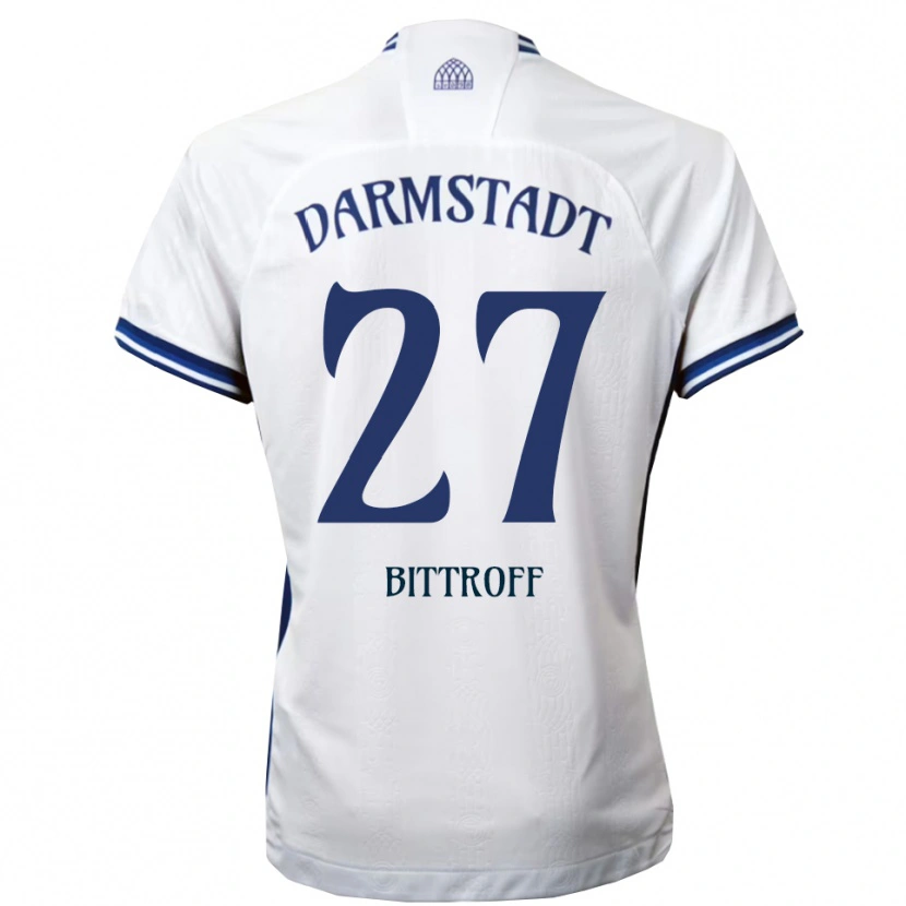 Danxen Herren Maurice Bittroff #27 Weiß Blau Auswärtstrikot Trikot 2025/26 T-Shirt Österreich
