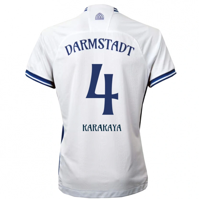 Danxen Herren Burak Karakaya #4 Weiß Blau Auswärtstrikot Trikot 2025/26 T-Shirt Österreich
