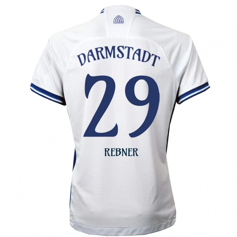 Danxen Herren Kian Rebner #29 Weiß Blau Auswärtstrikot Trikot 2025/26 T-Shirt Österreich