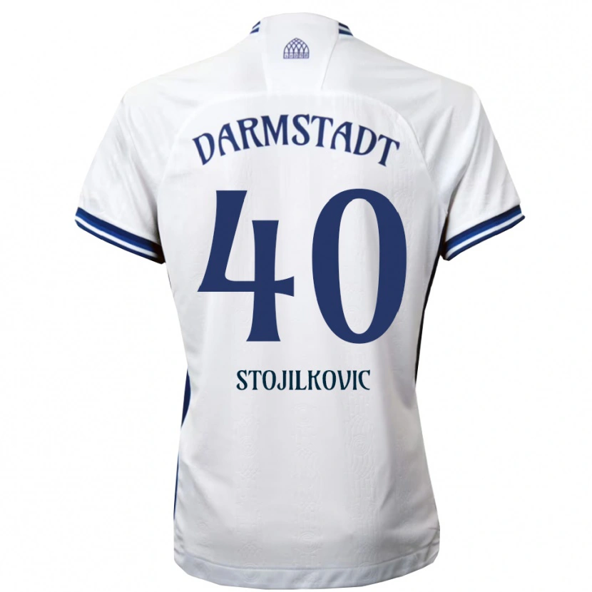 Danxen Herren Filip Stojilkovic #40 Weiß Blau Auswärtstrikot Trikot 2025/26 T-Shirt Österreich
