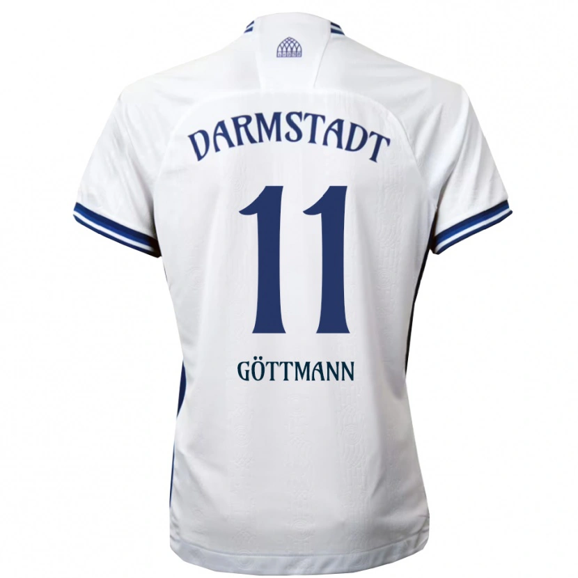 Danxen Herren Levin Göttmann #11 Weiß Blau Auswärtstrikot Trikot 2025/26 T-Shirt Österreich