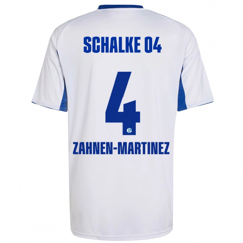 Danxen Herren Pablo Zahnen-Martinez #4 Weiß Blau Auswärtstrikot Trikot 2025/26 T-Shirt Österreich