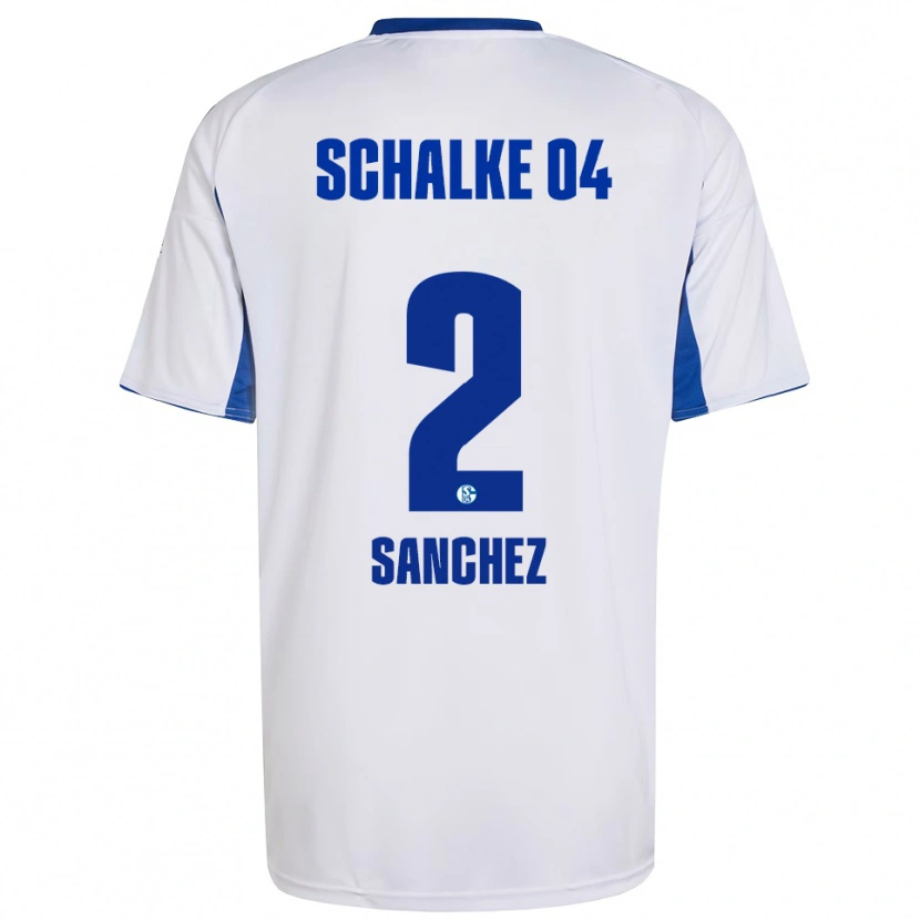 Danxen Herren Felipe Sánchez #2 Weiß Blau Auswärtstrikot Trikot 2025/26 T-Shirt Österreich