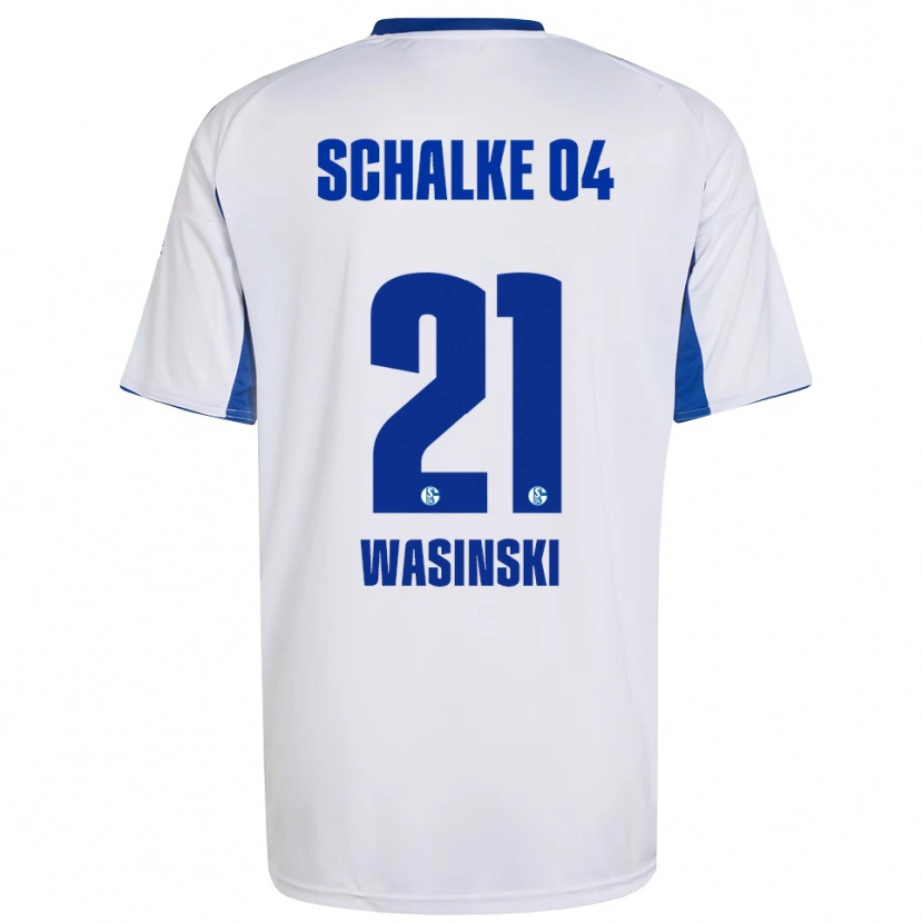 Danxen Herren Martin Wasinski #21 Weiß Blau Auswärtstrikot Trikot 2025/26 T-Shirt Österreich