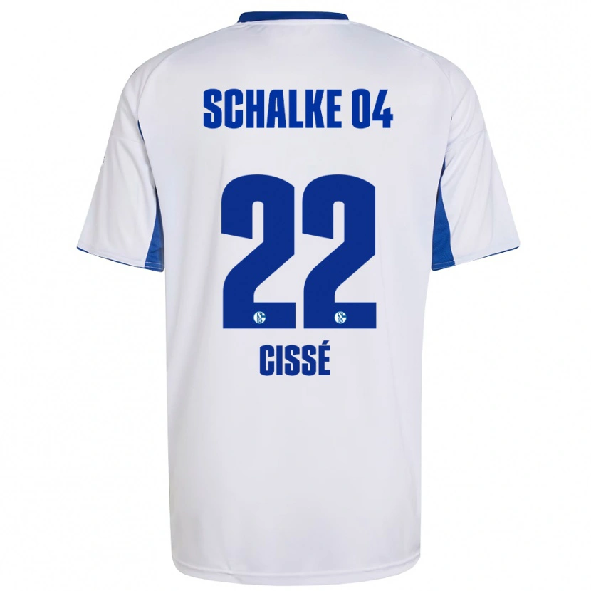 Danxen Herren Ibrahima Cissé #22 Weiß Blau Auswärtstrikot Trikot 2025/26 T-Shirt Österreich