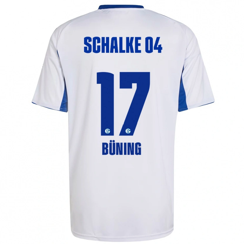 Danxen Herren Michelle Büning #17 Weiß Blau Auswärtstrikot Trikot 2025/26 T-Shirt Österreich