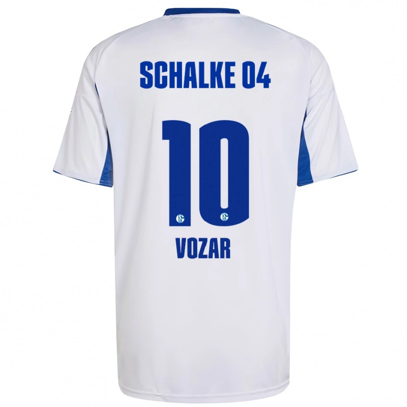 Danxen Herren Luca Vozar #10 Weiß Blau Auswärtstrikot Trikot 2025/26 T-Shirt Österreich