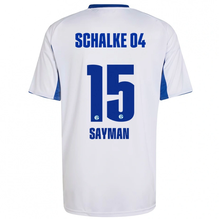 Danxen Herren Kayhan Sayman #15 Weiß Blau Auswärtstrikot Trikot 2025/26 T-Shirt Österreich