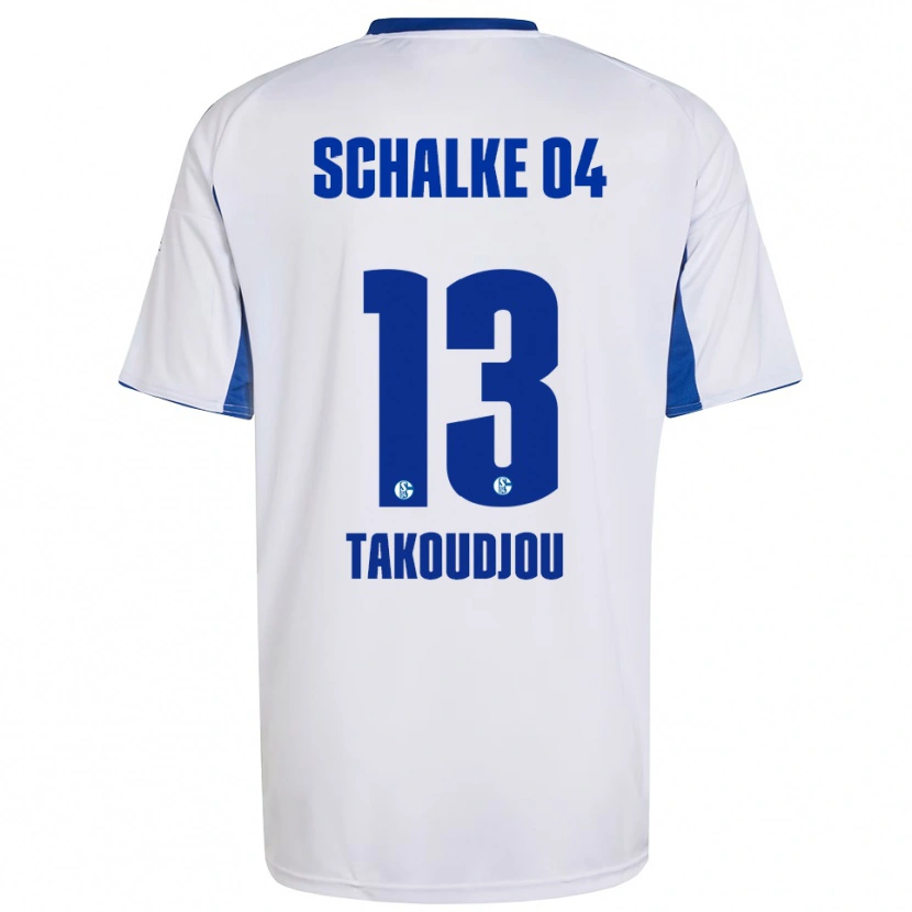 Danxen Herren Alan Takoudjou #13 Weiß Blau Auswärtstrikot Trikot 2025/26 T-Shirt Österreich