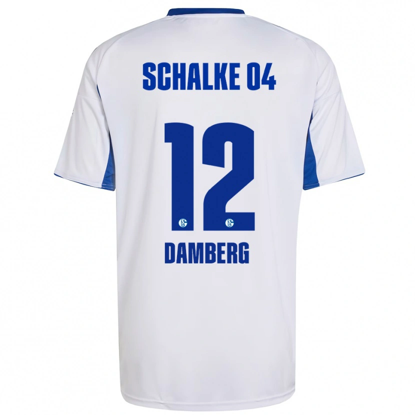 Danxen Herren Niclas Damberg #12 Weiß Blau Auswärtstrikot Trikot 2025/26 T-Shirt Österreich