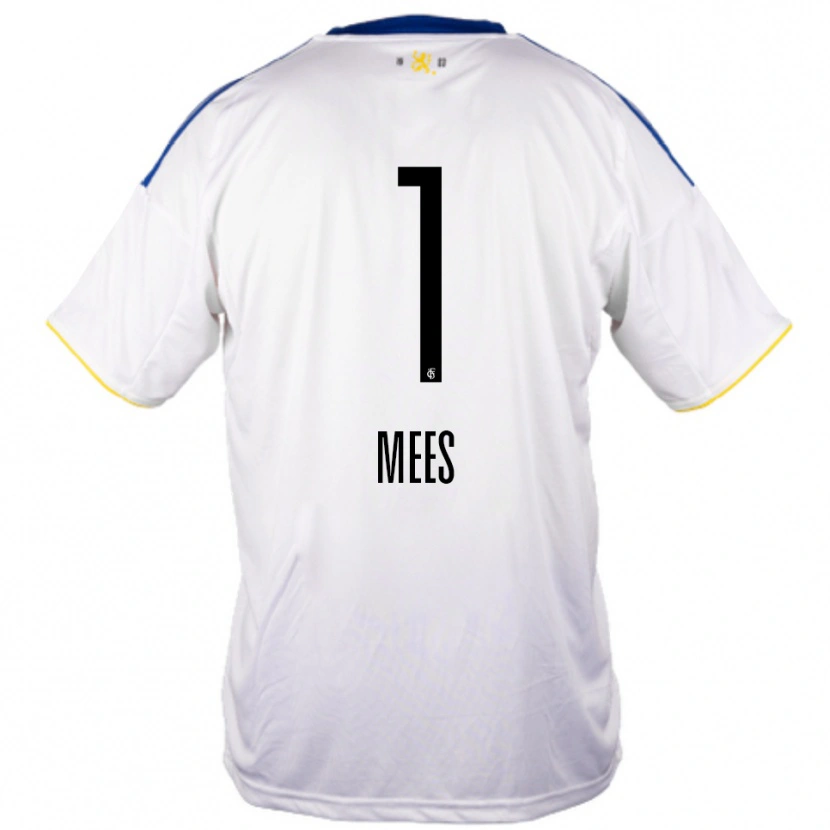 Danxen Herren Alexander Mees #1 Weiß Blau Gelb Auswärtstrikot Trikot 2025/26 T-Shirt Österreich