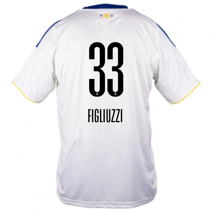 Danxen Herren Silvano Figliuzzi #33 Weiß Blau Gelb Auswärtstrikot Trikot 2025/26 T-Shirt Österreich