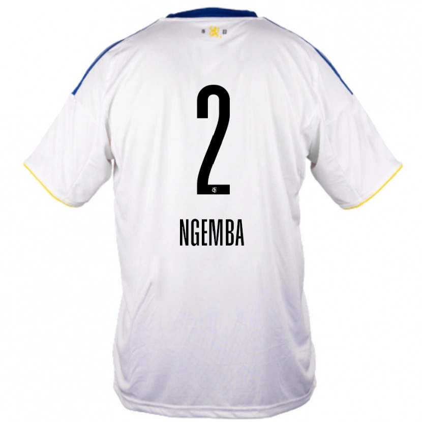 Danxen Herren Dejan Ngemba #2 Weiß Blau Gelb Auswärtstrikot Trikot 2025/26 T-Shirt Österreich