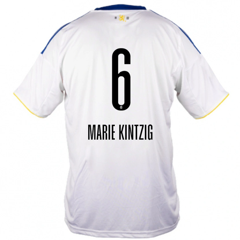 Danxen Herren Lilly Marie Kintzig #6 Weiß Blau Gelb Auswärtstrikot Trikot 2025/26 T-Shirt Österreich