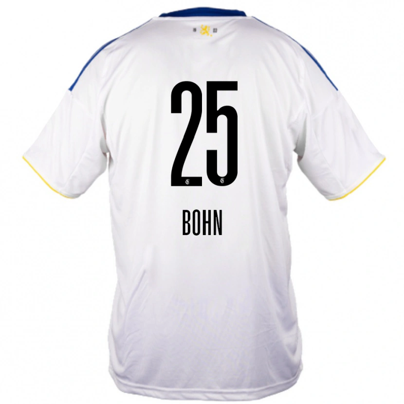 Danxen Herren Etienne Bohn #25 Weiß Blau Gelb Auswärtstrikot Trikot 2025/26 T-Shirt Österreich