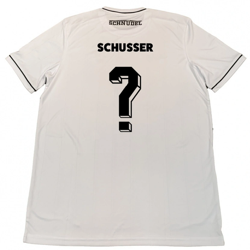 Danxen Herren Lina Schusser #0 Weiß Schwarz Auswärtstrikot Trikot 2025/26 T-Shirt Österreich