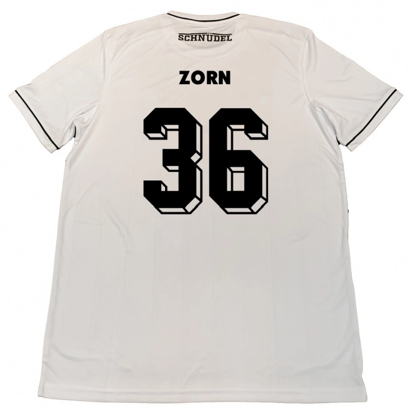 Danxen Herren Emil Zorn #36 Weiß Schwarz Auswärtstrikot Trikot 2025/26 T-Shirt Österreich