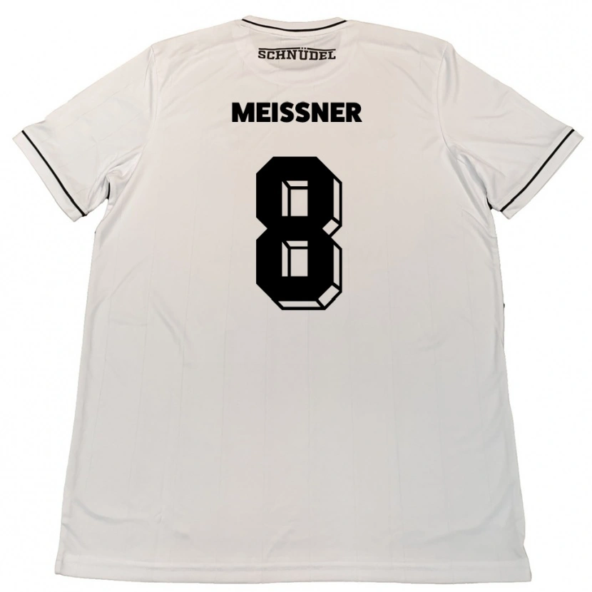 Danxen Herren Thomas Meißner #8 Weiß Schwarz Auswärtstrikot Trikot 2025/26 T-Shirt Österreich