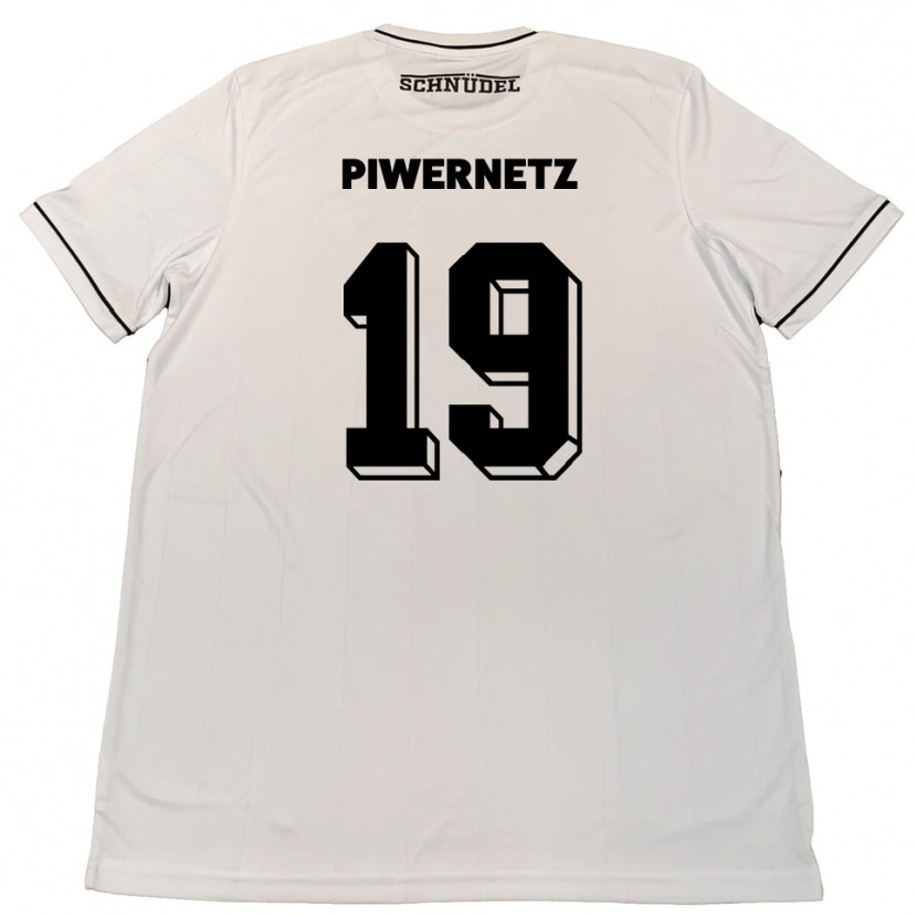 Danxen Herren Nils Piwernetz #19 Weiß Schwarz Auswärtstrikot Trikot 2025/26 T-Shirt Österreich