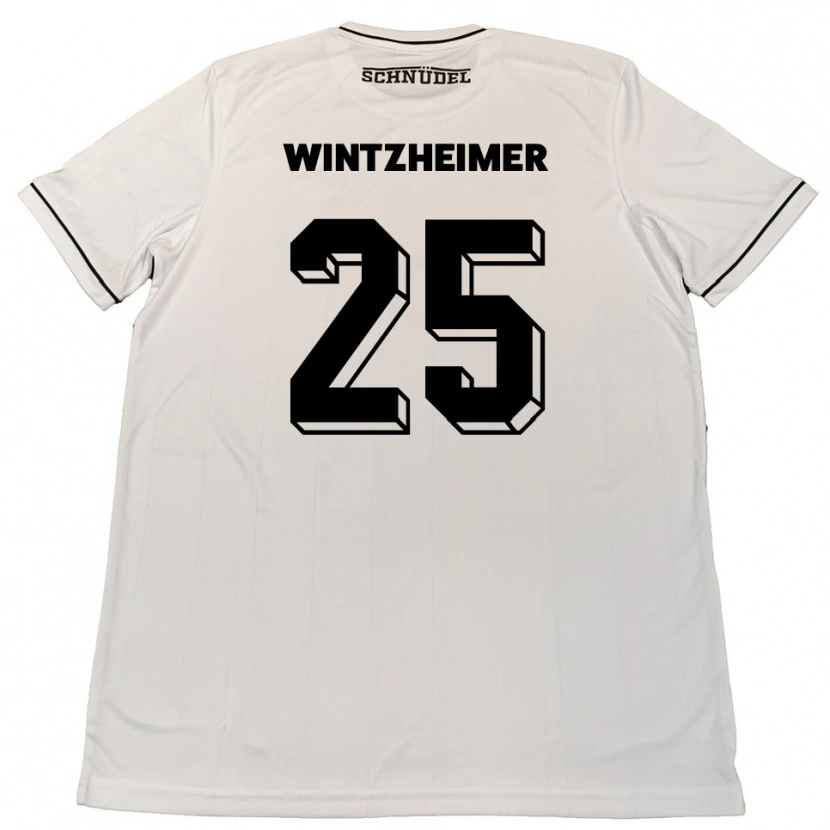 Danxen Herren Manuel Wintzheimer #25 Weiß Schwarz Auswärtstrikot Trikot 2025/26 T-Shirt Österreich