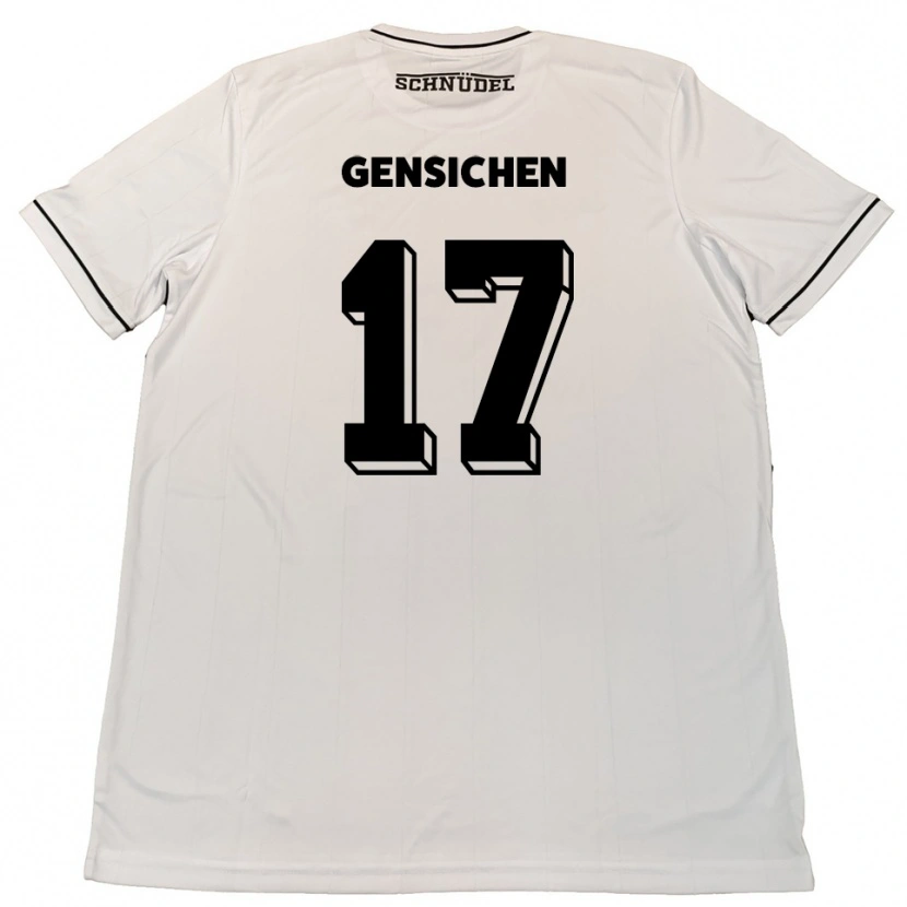 Danxen Herren Tim Gensichen #17 Weiß Schwarz Auswärtstrikot Trikot 2025/26 T-Shirt Österreich