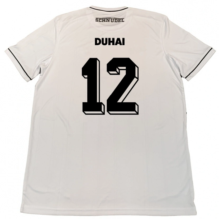 Danxen Herren Konstantin Duhai #12 Weiß Schwarz Auswärtstrikot Trikot 2025/26 T-Shirt Österreich