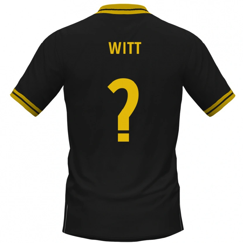 Danxen Herren Justin Witt #0 Schwarz Gelb Auswärtstrikot Trikot 2025/26 T-Shirt Österreich