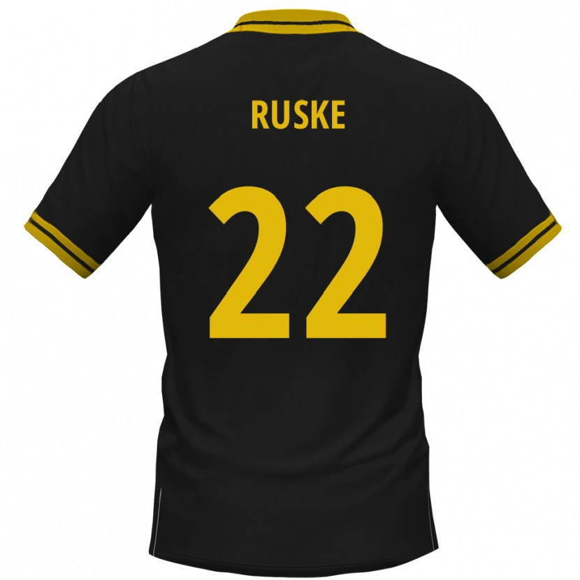 Danxen Herren Neo Ruske #22 Schwarz Gelb Auswärtstrikot Trikot 2025/26 T-Shirt Österreich