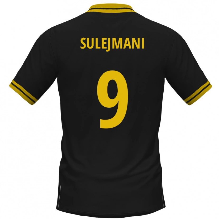 Danxen Herren Valmir Sulejmani #9 Schwarz Gelb Auswärtstrikot Trikot 2025/26 T-Shirt Österreich