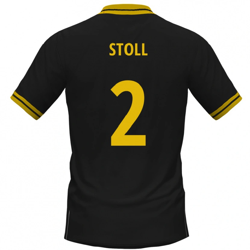 Danxen Herren Patrick Stoll #2 Schwarz Gelb Auswärtstrikot Trikot 2025/26 T-Shirt Österreich