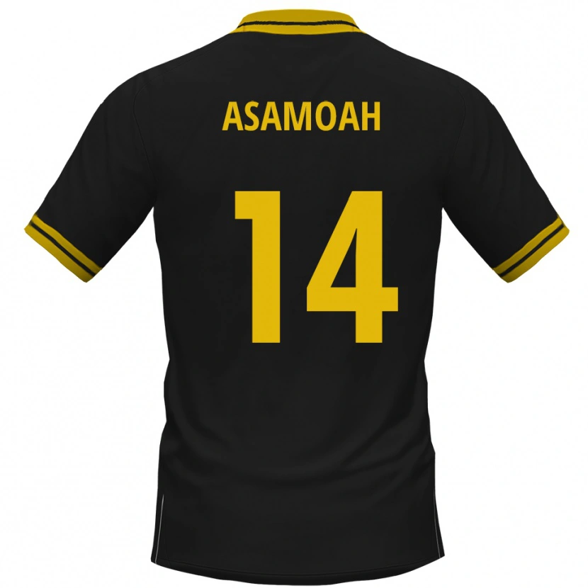 Danxen Herren Jaden Asamoah #14 Schwarz Gelb Auswärtstrikot Trikot 2025/26 T-Shirt Österreich