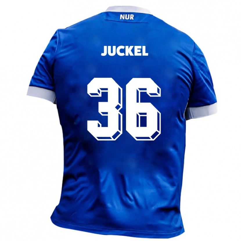 Danxen Herren Janis Juckel #36 Blau Weiß Auswärtstrikot Trikot 2025/26 T-Shirt Österreich