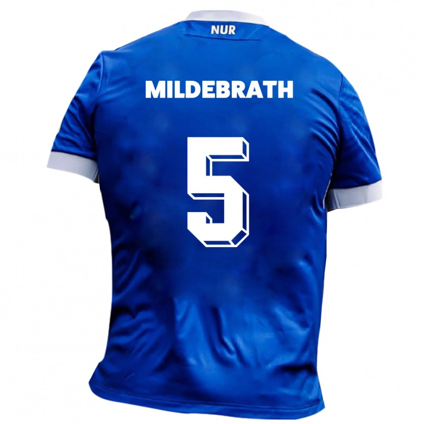 Danxen Herren Matti Mildebrath #5 Blau Weiß Auswärtstrikot Trikot 2025/26 T-Shirt Österreich