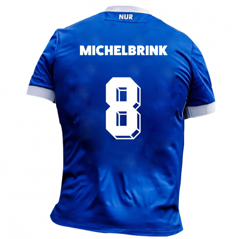 Danxen Herren Lukas Michelbrink #8 Blau Weiß Auswärtstrikot Trikot 2025/26 T-Shirt Österreich